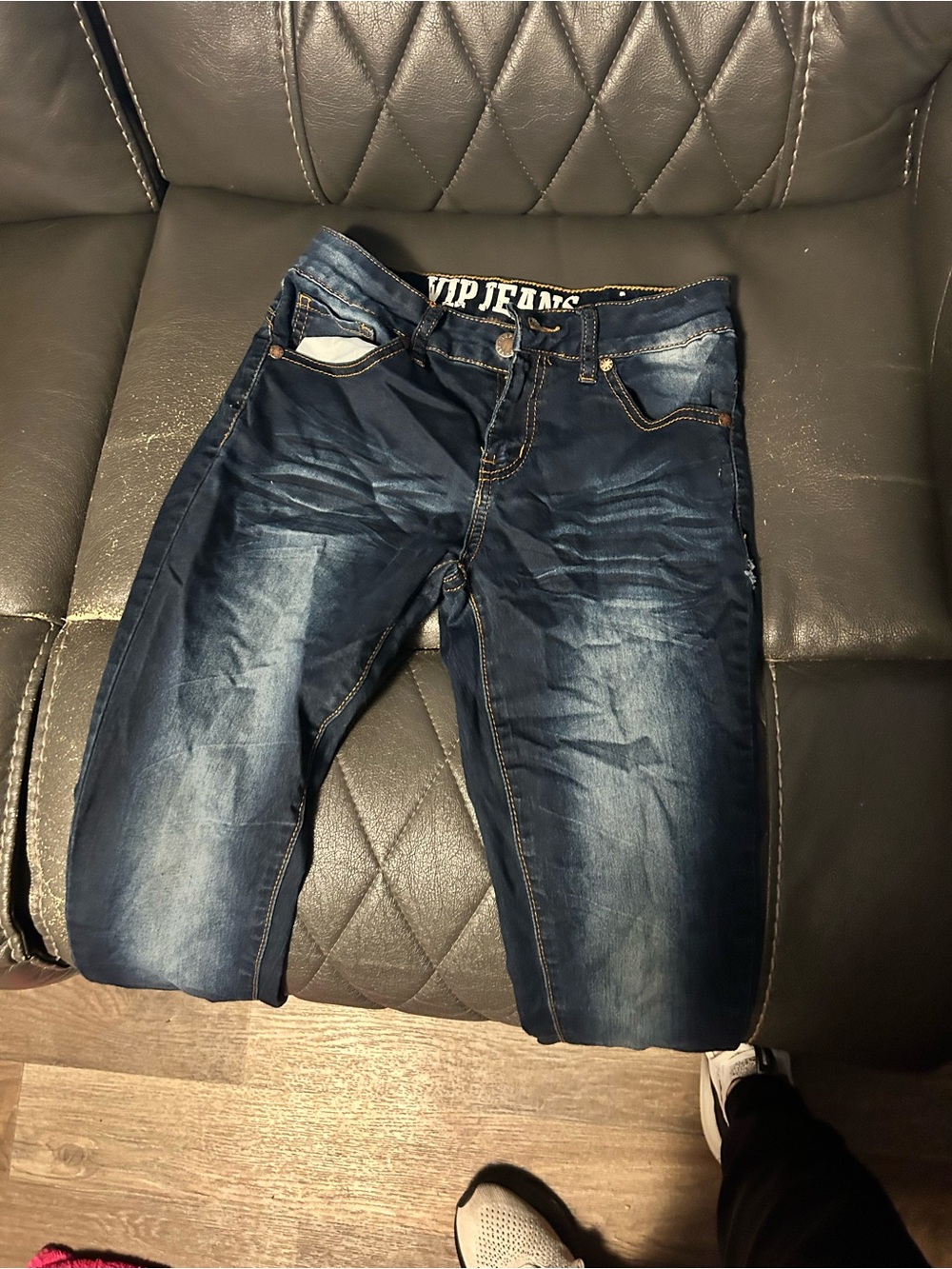 VIP Kids Dark Blue Faded Denim Jeans